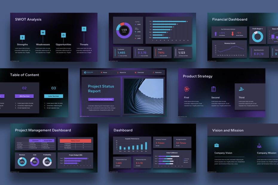 Download Free PowerPoint Dashboard Templates​