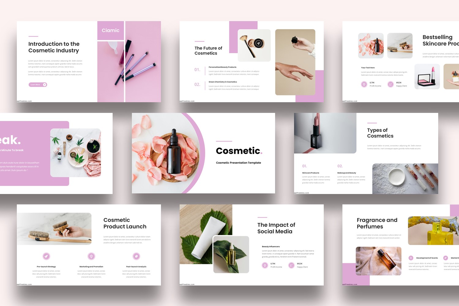 Cosmetic PowerPoint Template