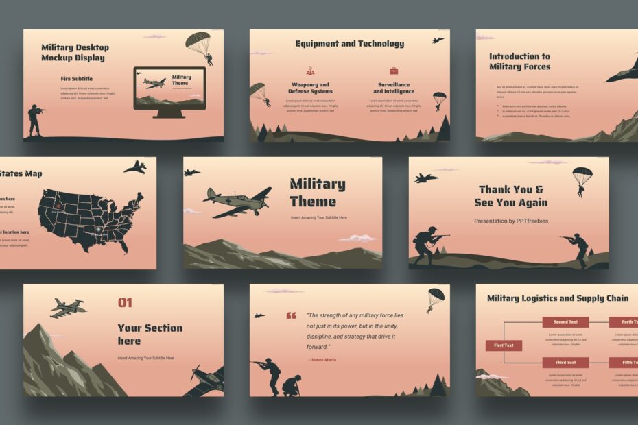 military powerpoint presentation templates