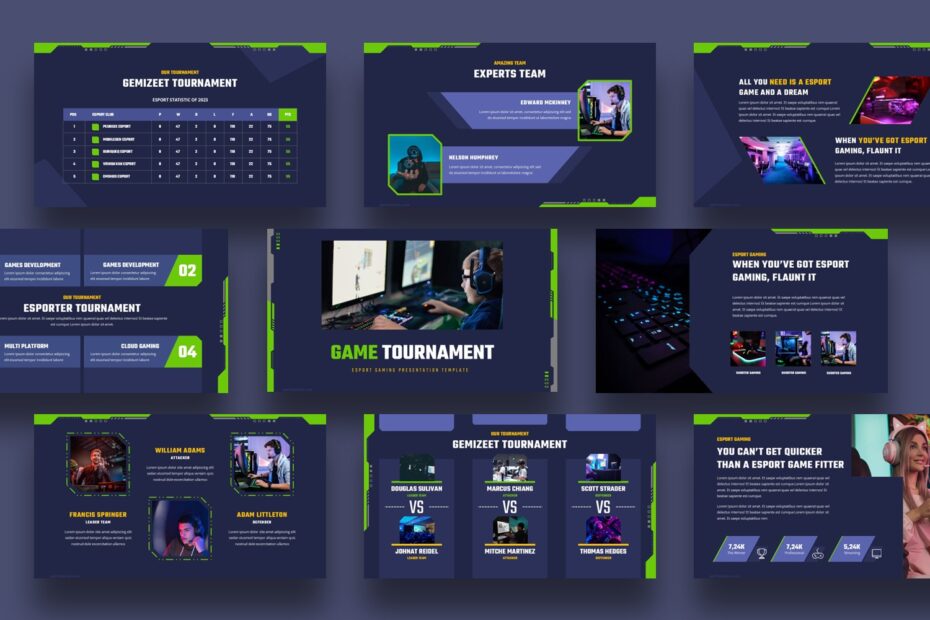 Free Gaming PowerPoint Template and Google Slides