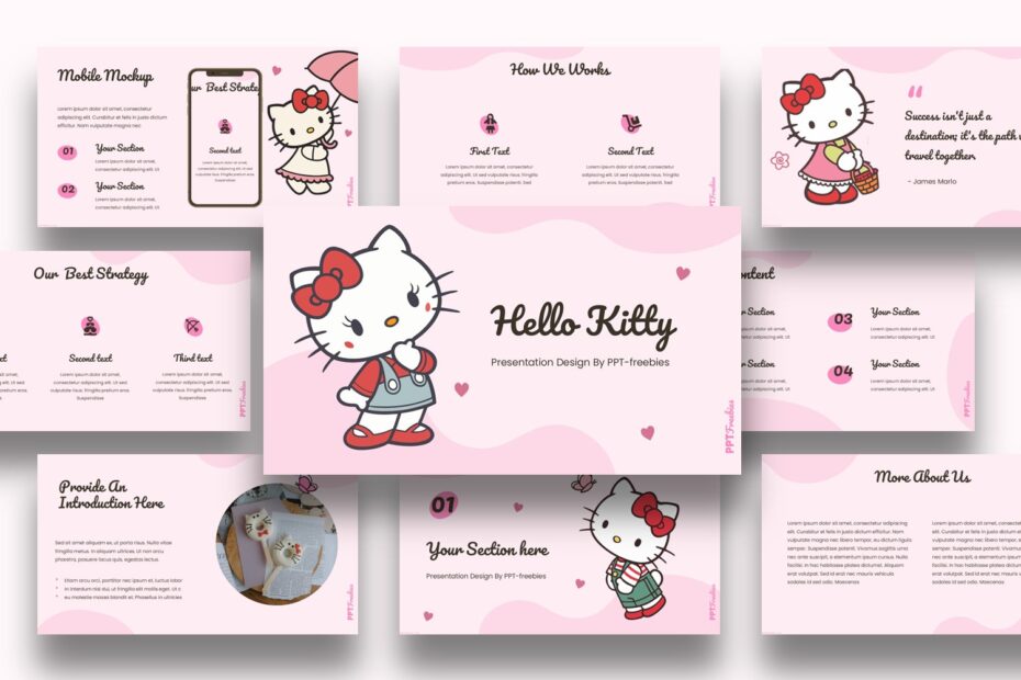 hello kitty powerpoint template