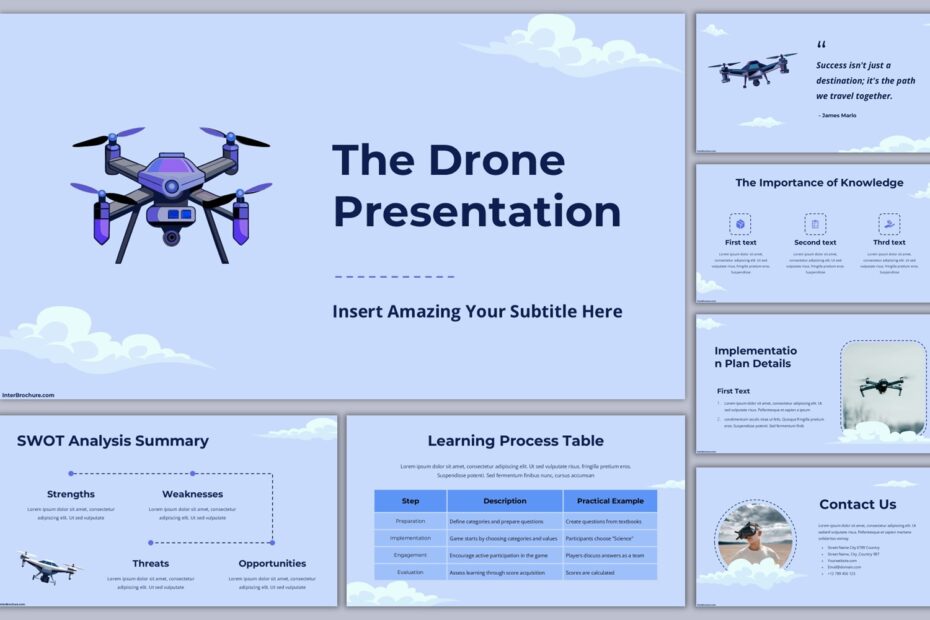 drone powerpoint template