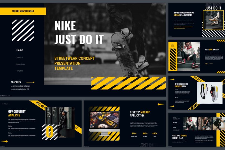 nike powerpoint presentation template