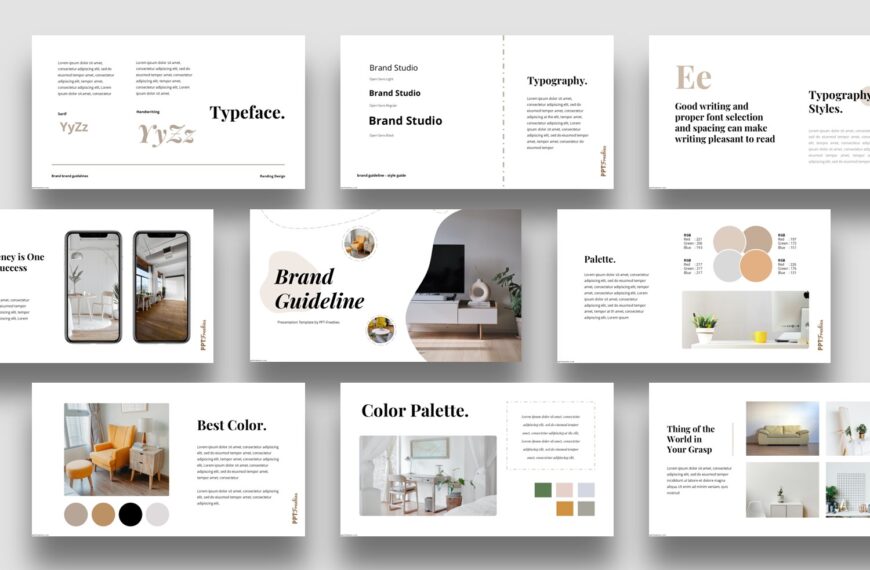 Minimal Brand Guidelines presentation template