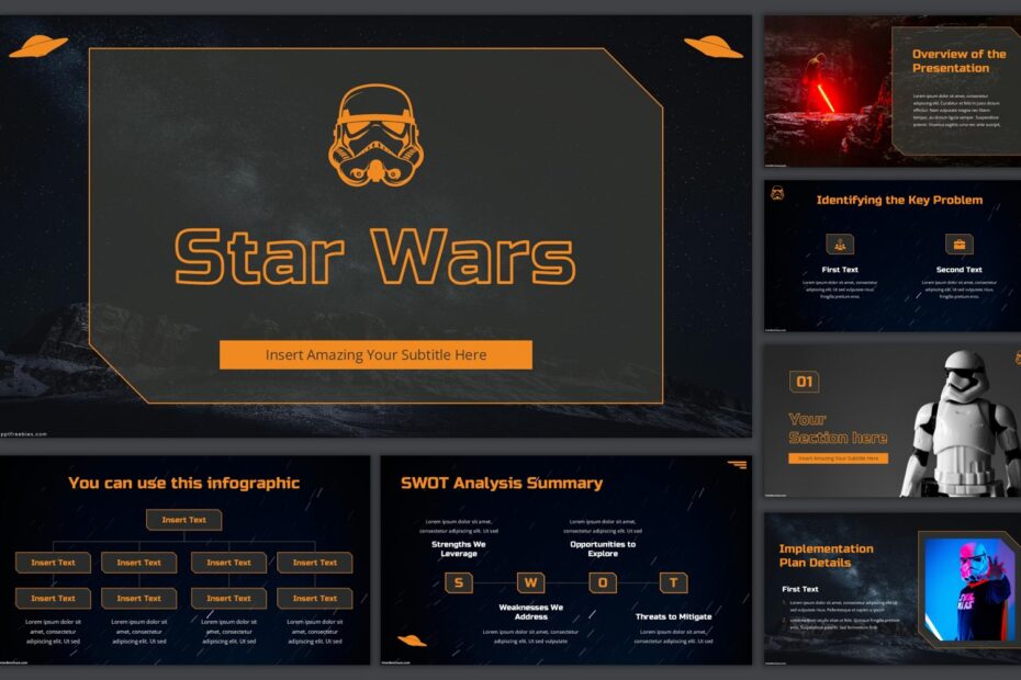 powerpoint template star wars