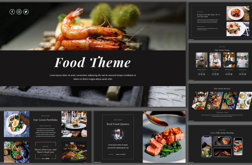 food google slides theme