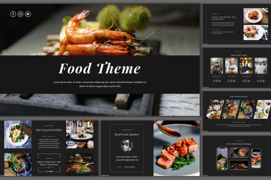 food google slides theme