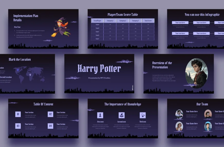 Harry Potter powerpoint template