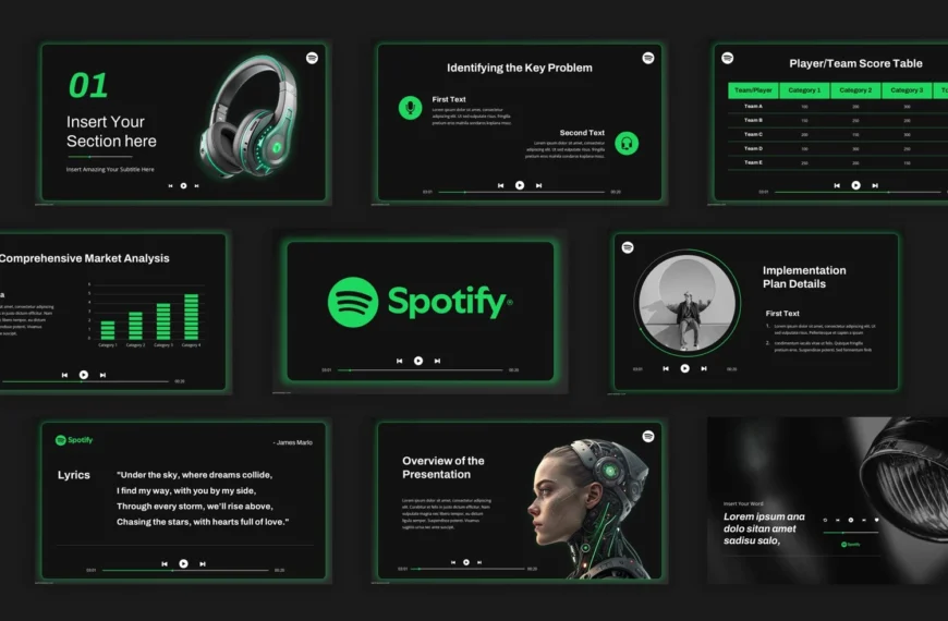 spotify powerpoint template