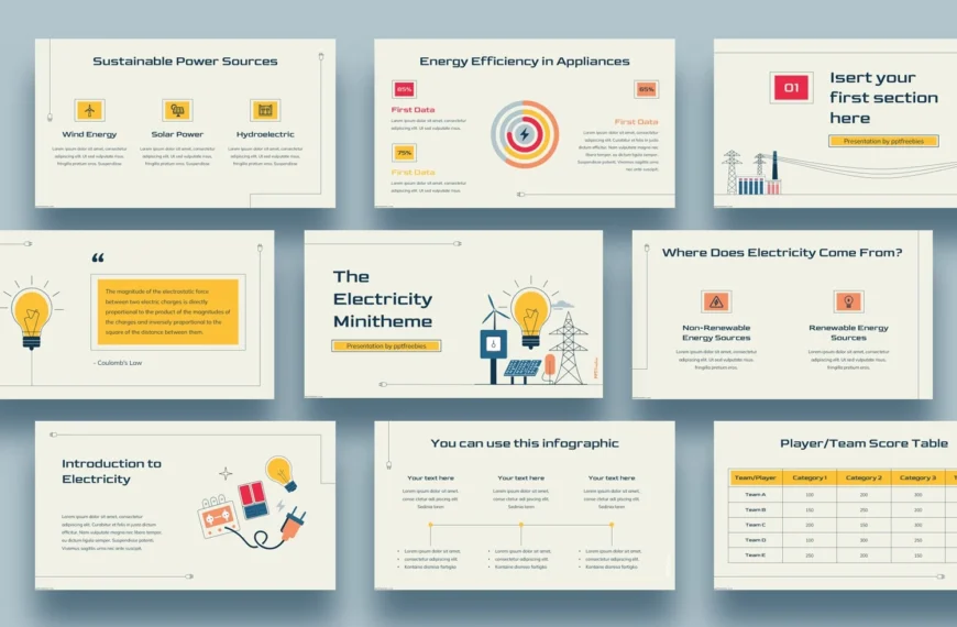 Electricity powerpoint template