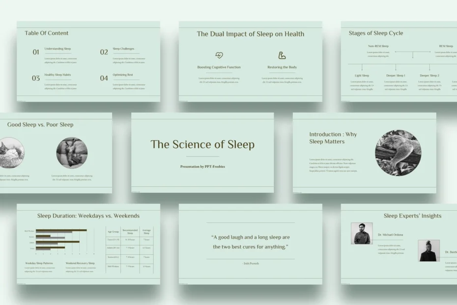 sleep powerpoint template